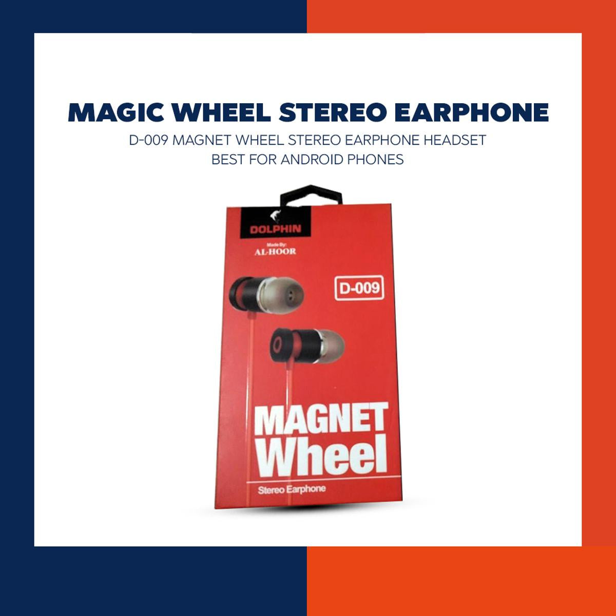 Pack of 2 Dolphin earphone model D-009