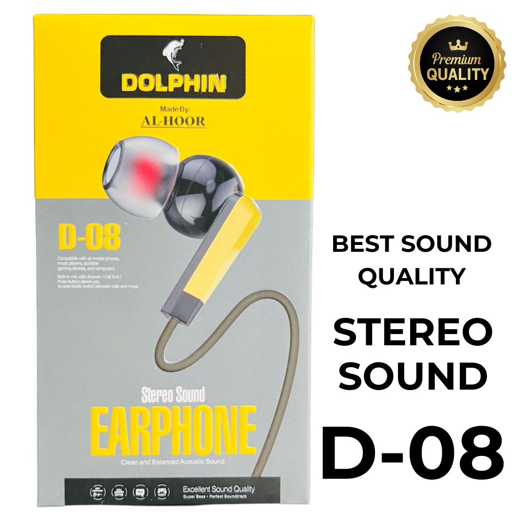 Pack of 2 Dolphin D-08 Handsfree | Stereo Sound