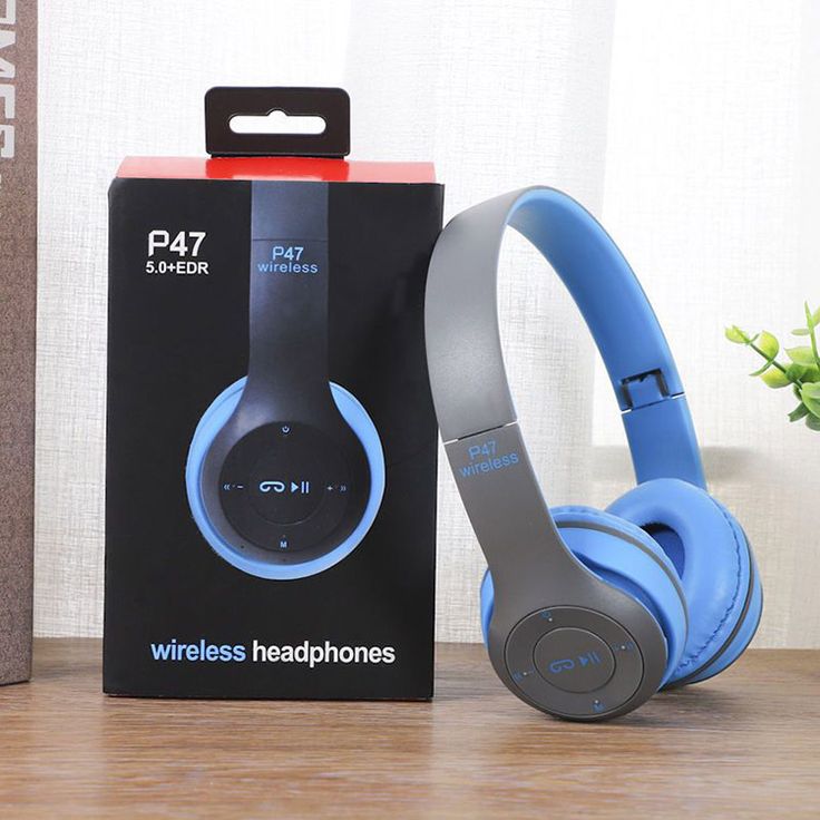 P47 Wireless Headphones | Bluetooth Foldable Headset with Microphone Support FM Radio TF for PC TV Smart Phones & Tablets