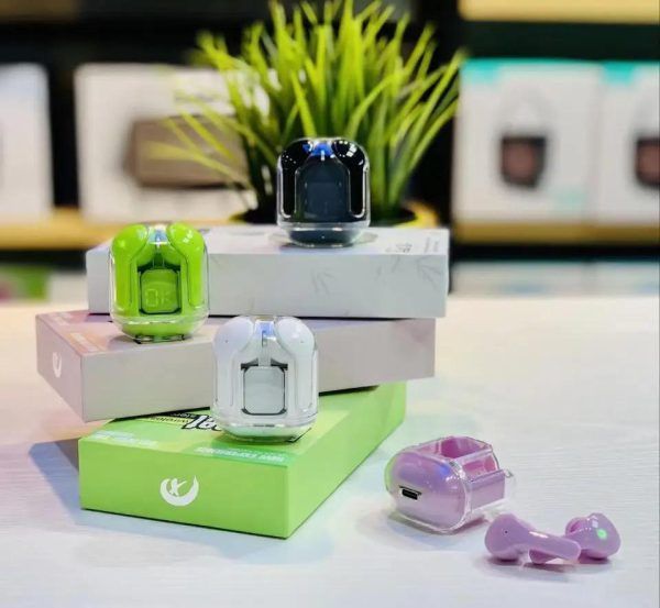 Air31 Earbuds Wireless | Crystal Transparent Bluetooth 5.3 | LED Digital Display Airpods