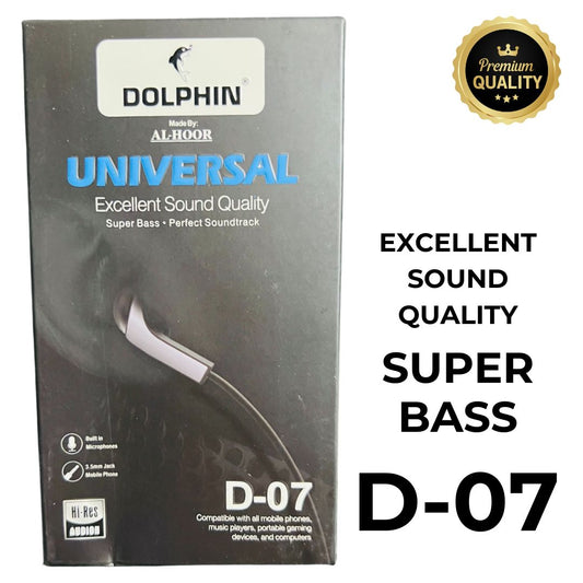 Pack of 2 Dolphin D-07 Handsfree | Super Bass and Sound Quality