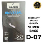 Pack of 2 Dolphin D-07 Handsfree | Super Bass and Sound Quality