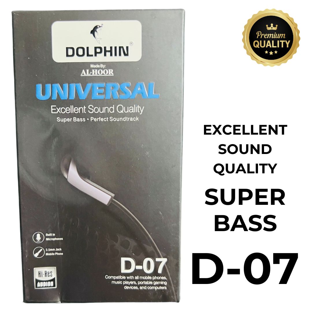 Pack of 2 Dolphin D-07 Handsfree | Super Bass and Sound Quality