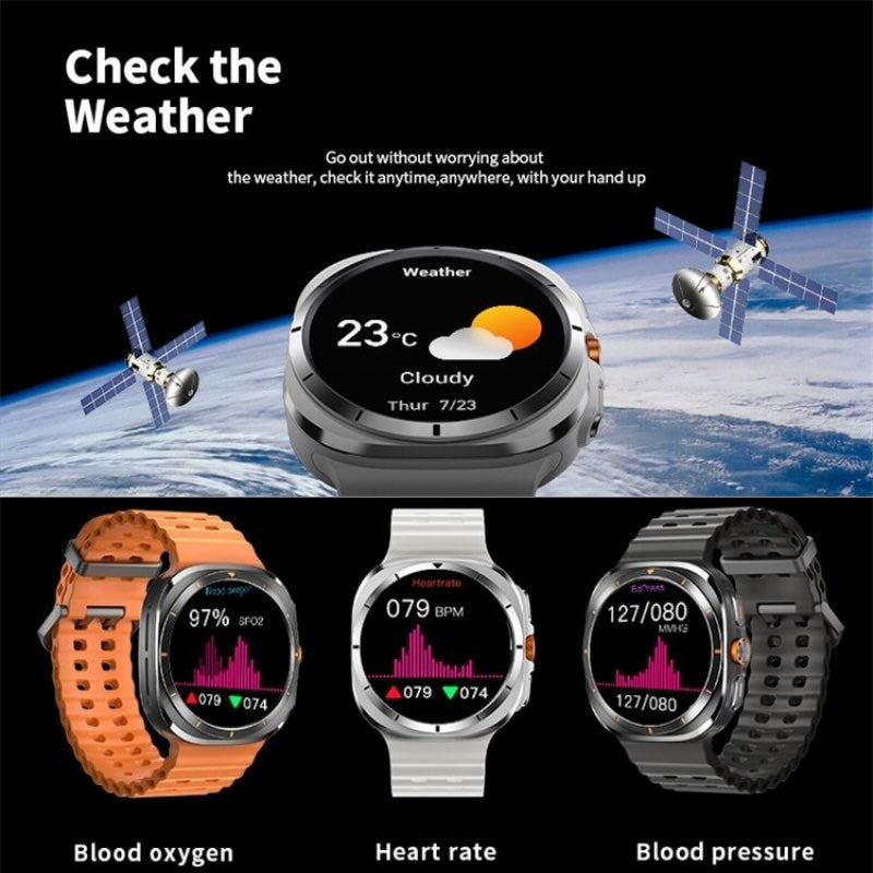 TF7 Ultra Smart Watch | Metal Body, AMOLED Display, Fitness & Health Tracker