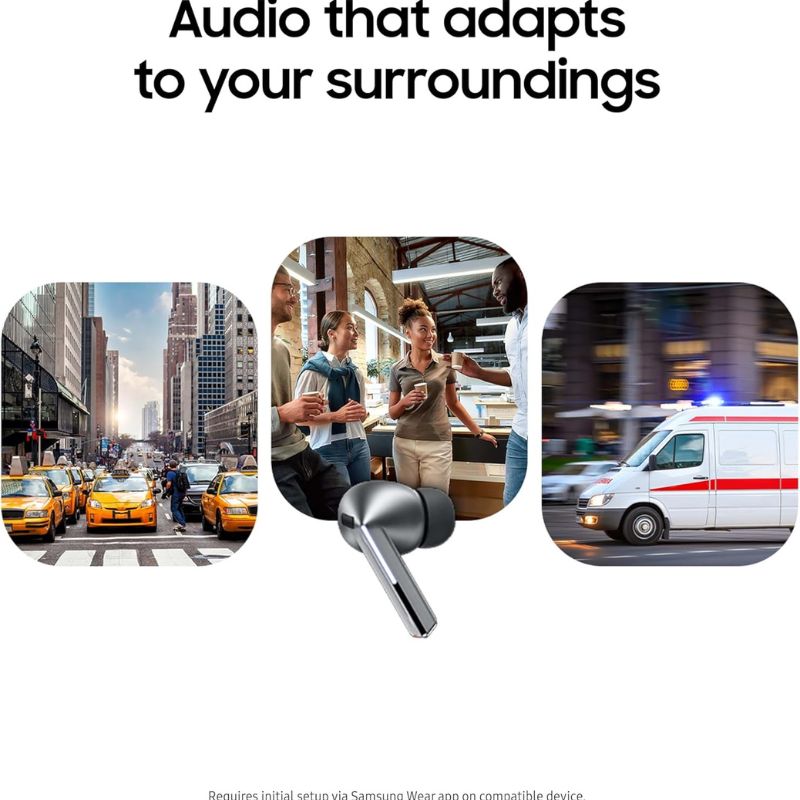 Samsung Galaxy Buds 3 Pro | WHITE | ANC Wireless Bluetooth Earbuds with Adaptive AI & Immersive Sound